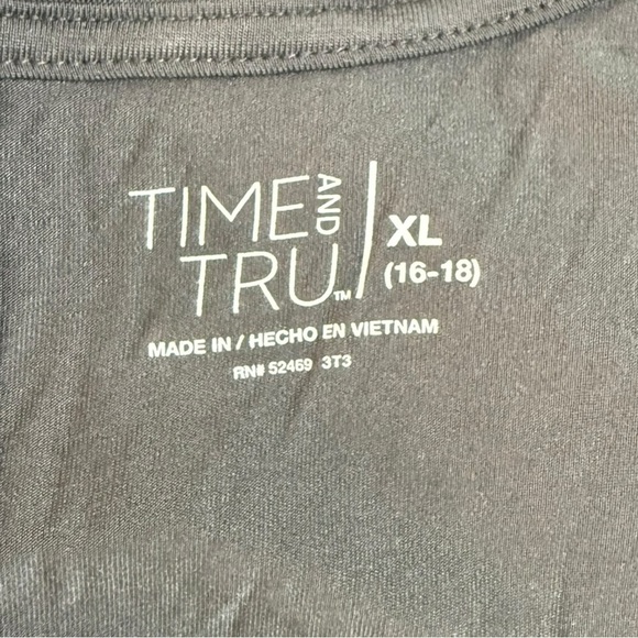 Time and Tru Women’s Hi-Low Tank Top Metal Night Size XL - Picture 4 of 7